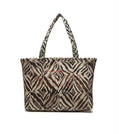 Borsa donna a mano/spalla Liu-jo Shopping scuba print in tessuto con logo etnic animalier cany BS24LJ130 VA4205 F0267