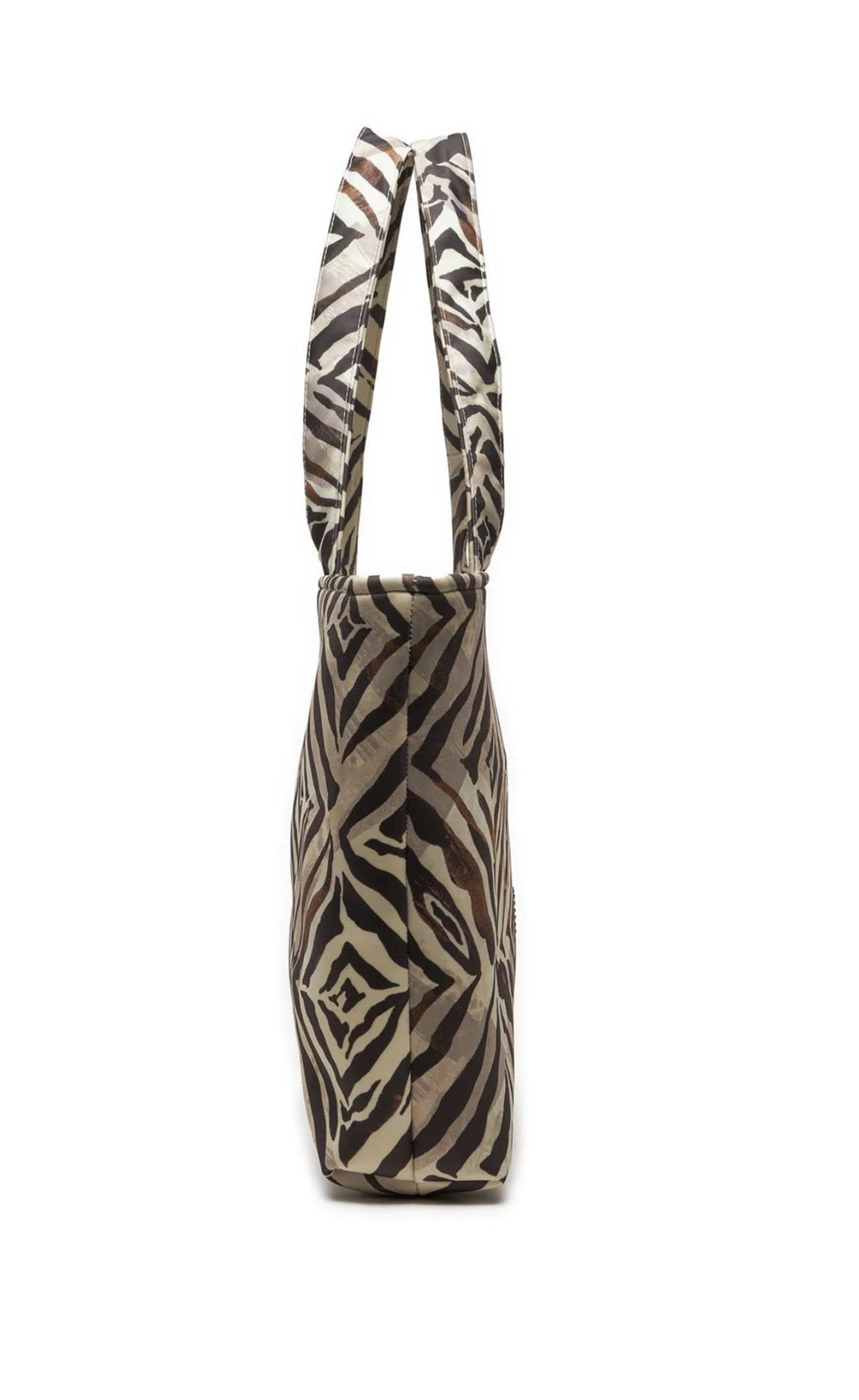 Borsa donna a mano/spalla Liu-jo Shopping scuba print in tessuto con logo etnic animalier cany BS24LJ130 VA4205 F0267