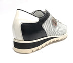 Scarpe uomo Harris sneaker pelle bianco jingo/ nero U17HA205 2817