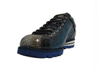 Scarpe uomo Harris sneaker pelle pregiata blu elettrico U17HA207 2817