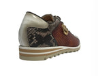 Scarpe uomo Harris sneaker pelle pregiata marrone/ bianco U17HA208 2817