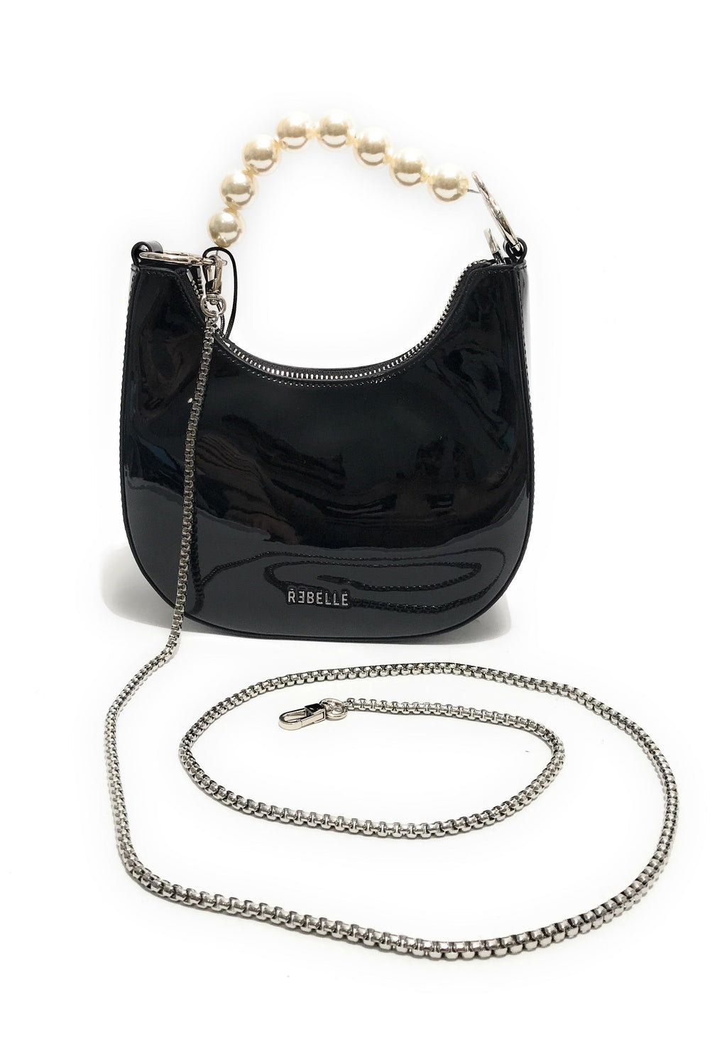 Borsa donna Rebelle a mano/ tracolla Selma specchio black BS24RE46 1WR407S4TX0191 A375