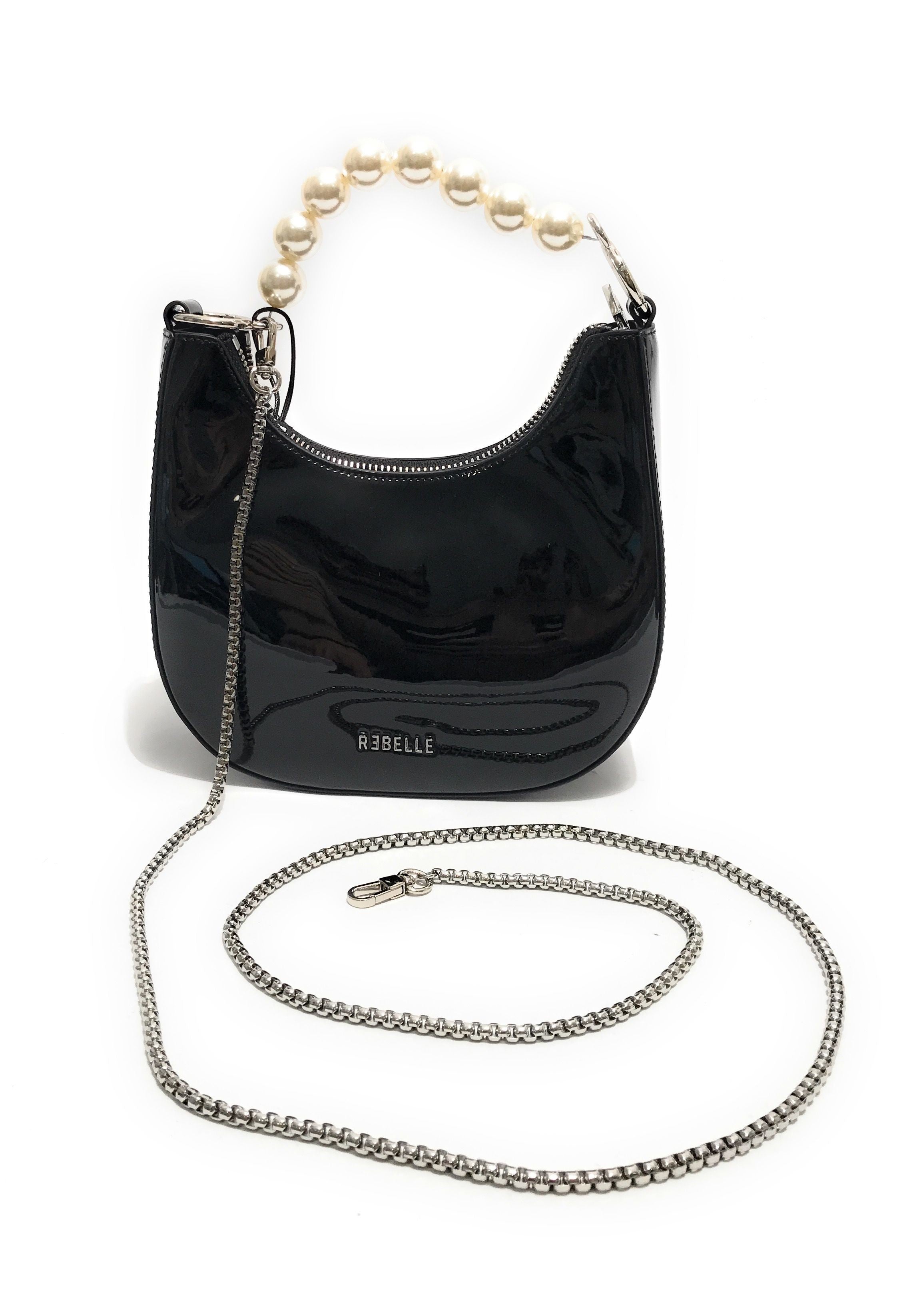Borsa donna Rebelle a mano/ tracolla Selma specchio black BS24RE46 1WR407S4TX0191 A375