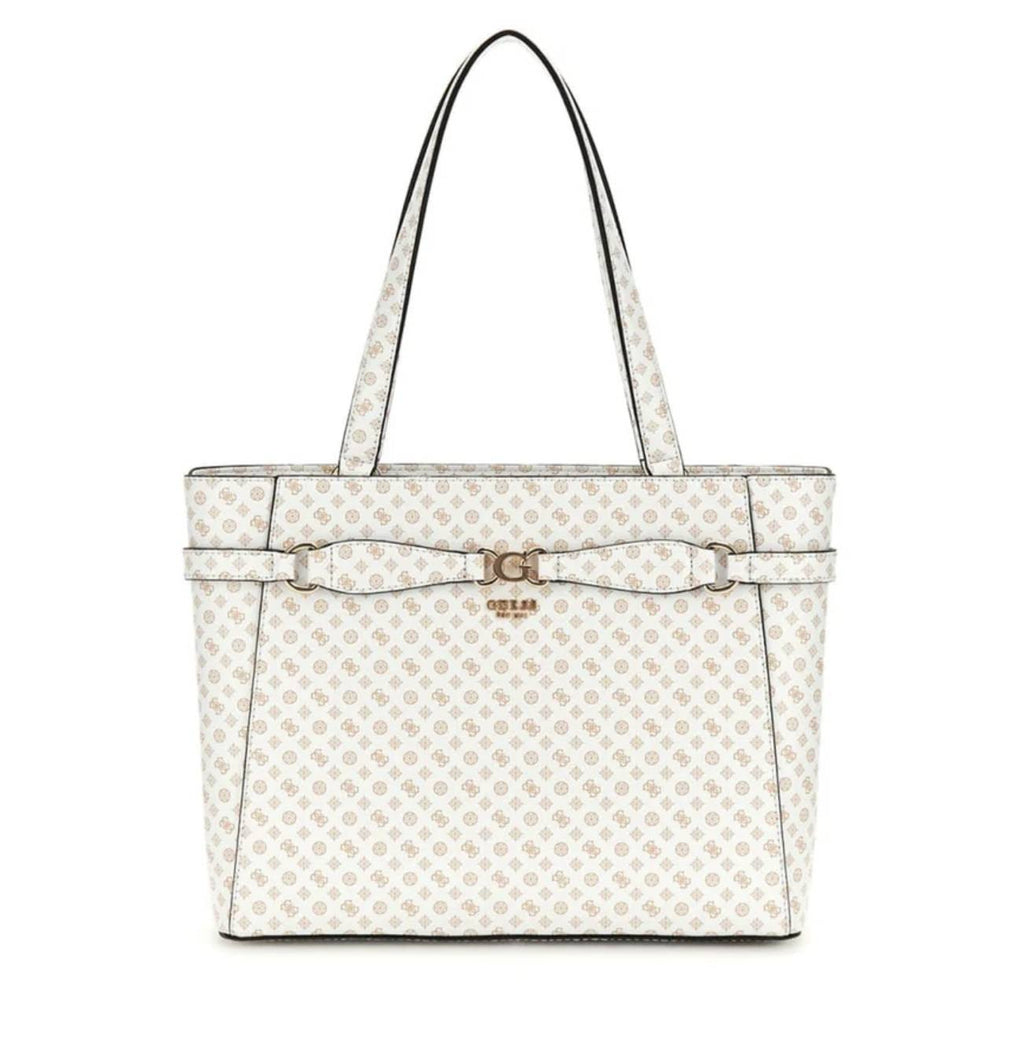 Borsa Guess a spalla Arlena Noel tote white logo B25GU20 PS933625