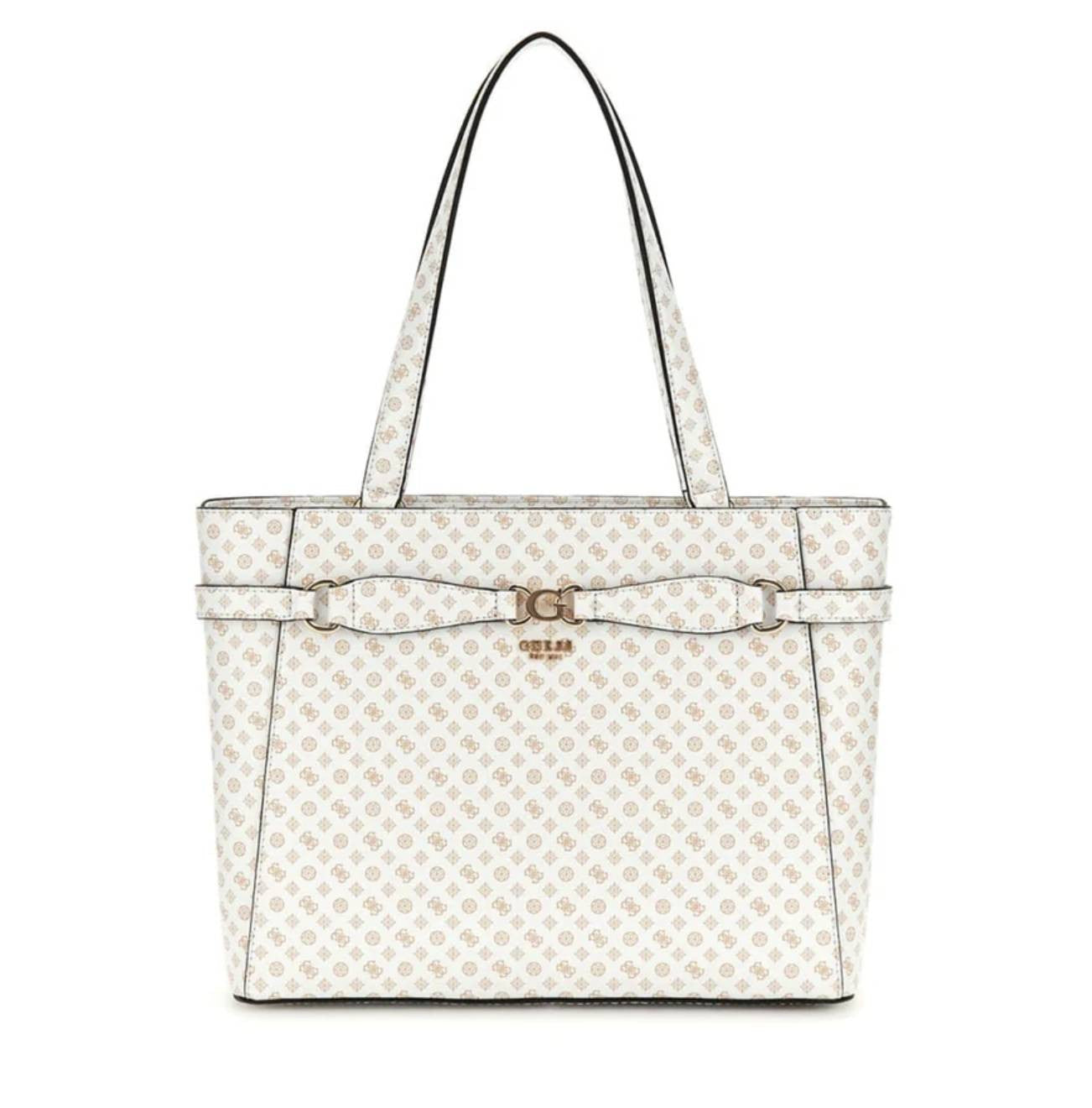 Borsa Guess a spalla Arlena Noel tote white logo B25GU20 PS933625
