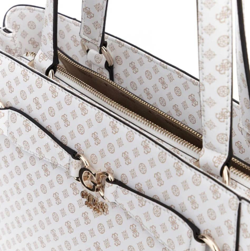 Borsa Guess a spalla Arlena Noel tote white logo B25GU20 PS933625