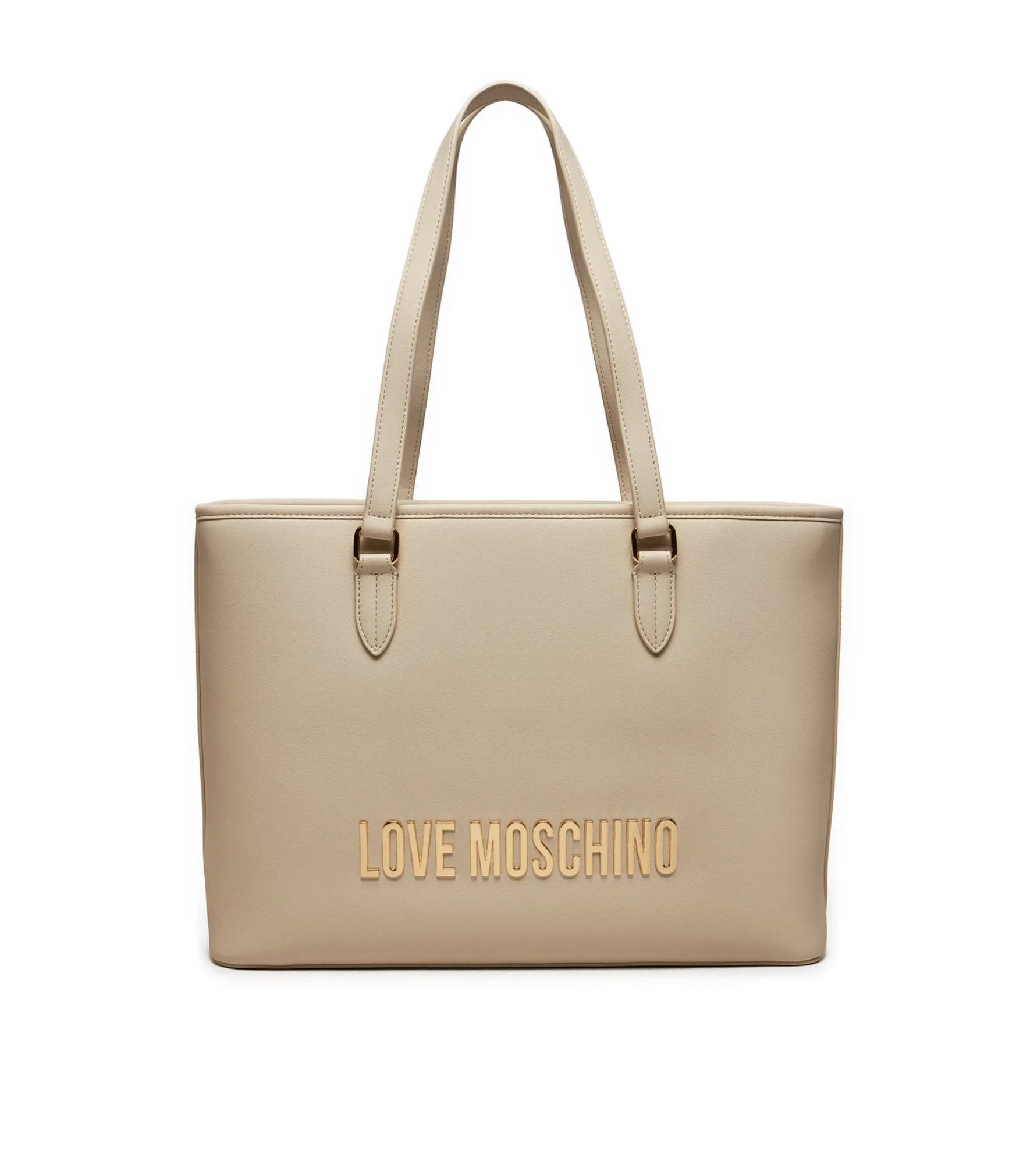 Borsa donna a spalla Love Moschino shopping ecopelle avorio B25MO07 JC4190PP1LKD0110