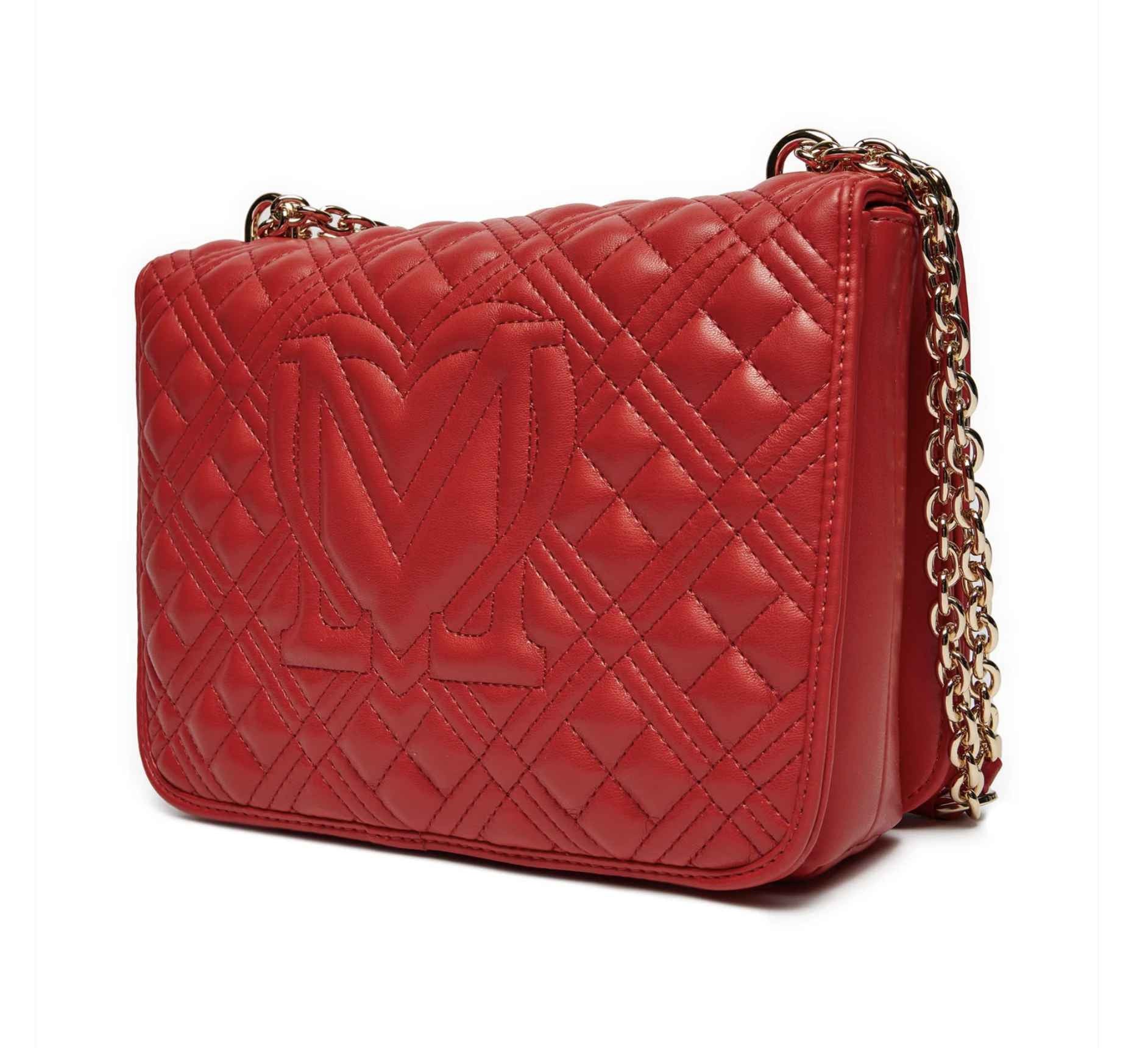 Borsa donna Love Moschino a spalla/ tracolla ecopelle trapuntata rosso B25MO24 JC4000PP1LLA0500