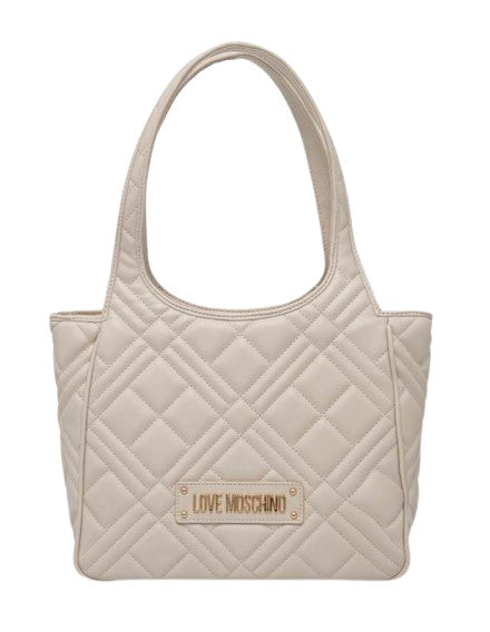 Borsa donna Love Moschino shopping ecopelle avorio B25MO25 JC4144PP1LLA0110