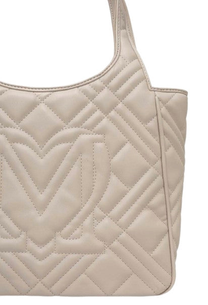 Borsa donna Love Moschino shopping ecopelle avorio B25MO25 JC4144PP1LLA0110