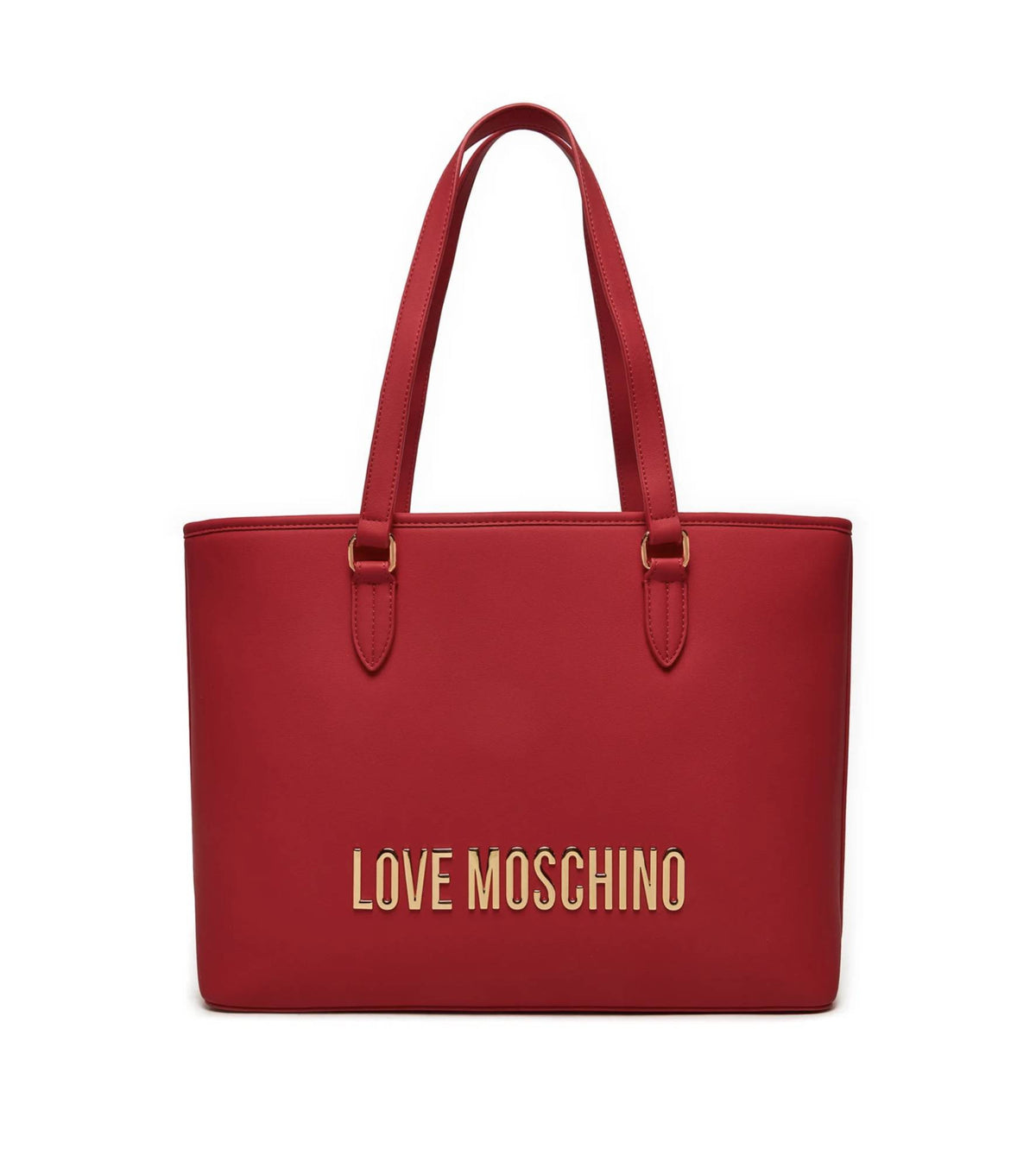 Borsa donna a spalla Love Moschino shopping ecopelle rosso B25MO51 JC4190PP1LKD05000