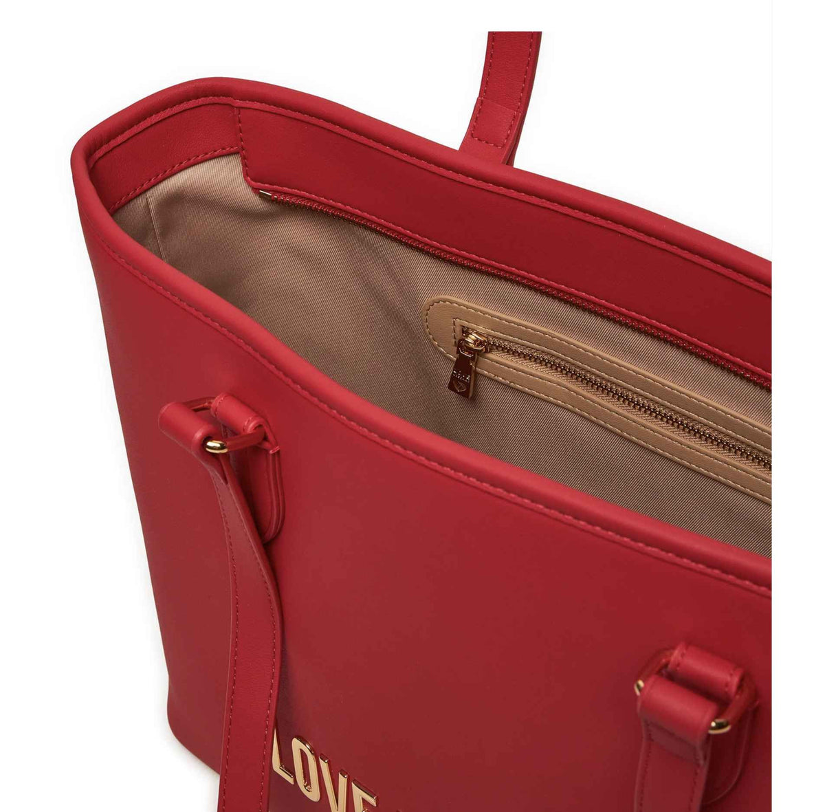 Borsa donna a spalla Love Moschino shopping ecopelle rosso B25MO51 JC4190PP1LKD05000