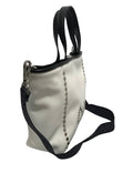 Borsa donna a mano/ tracolla Sun 68 Jacqueline studs bag bianco B25SU04 Z44273 S