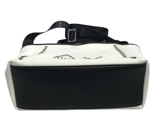 Borsa donna a mano/ tracolla Sun 68 Jacqueline studs bag bianco B25SU04 Z44273 S