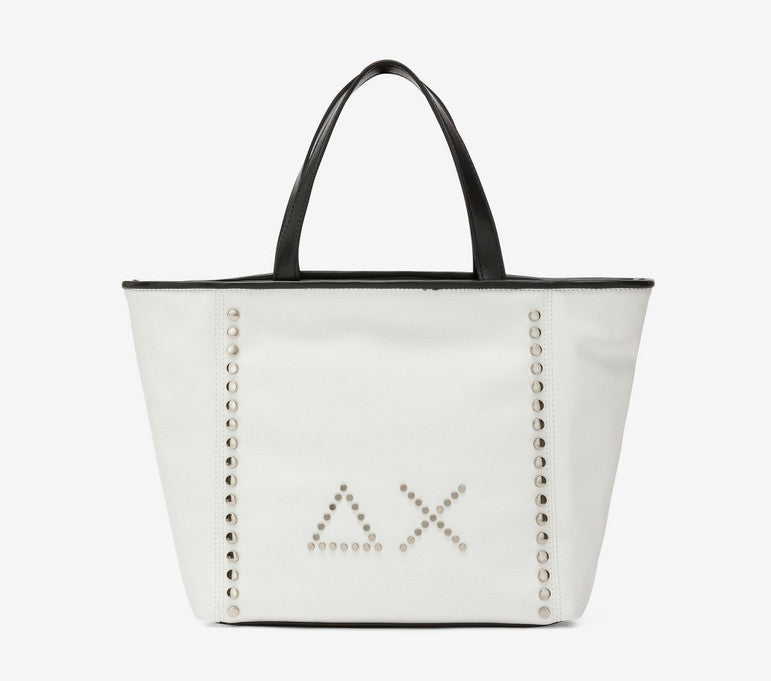 Borsa donna a mano/ tracolla Sun 68 Jacqueline studs bag bianco B25SU04 Z44273 S