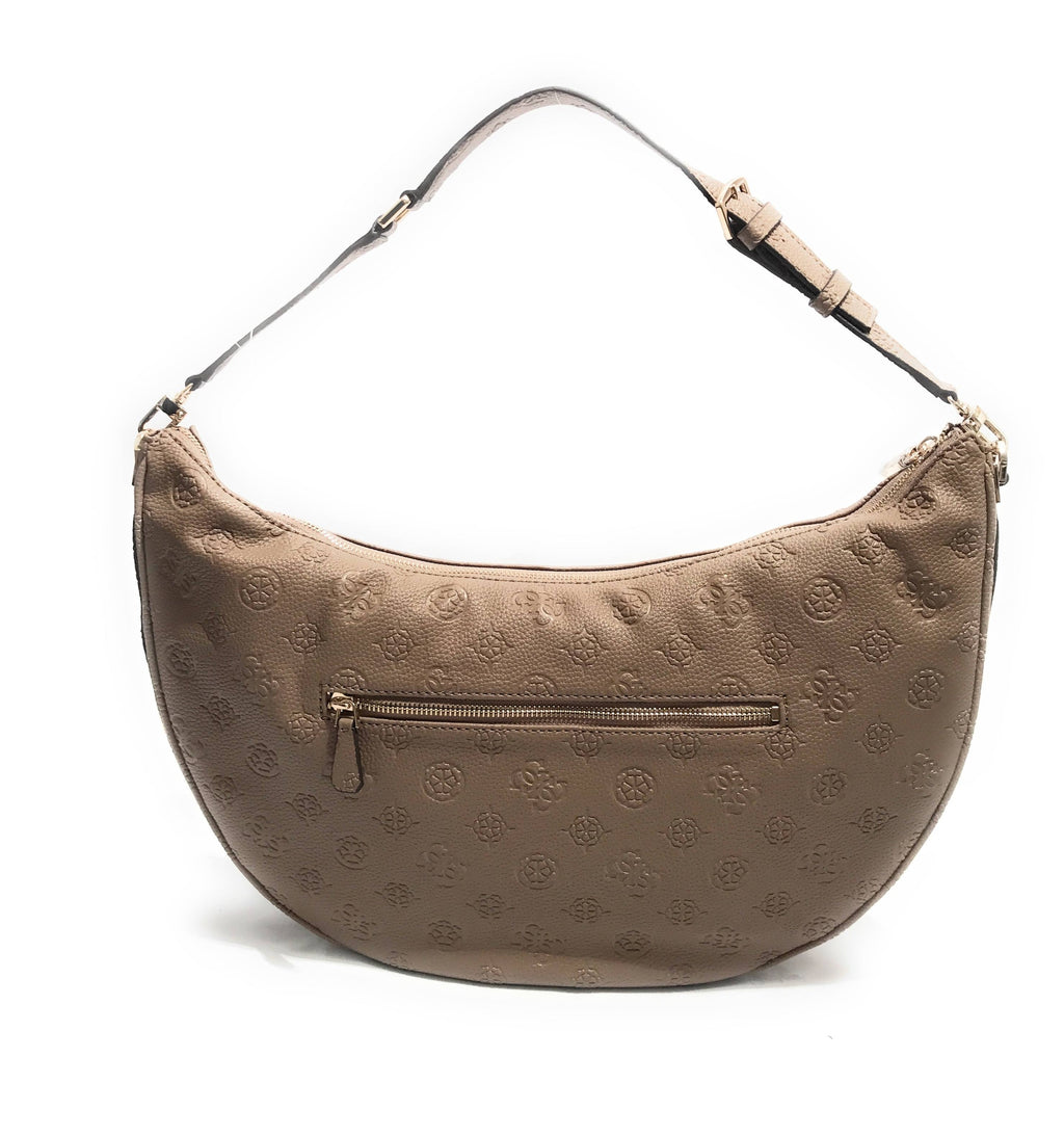 Borsa Guess a spalla Cresidia large hobo ecopelle dark taupe B25GU180 PG934903