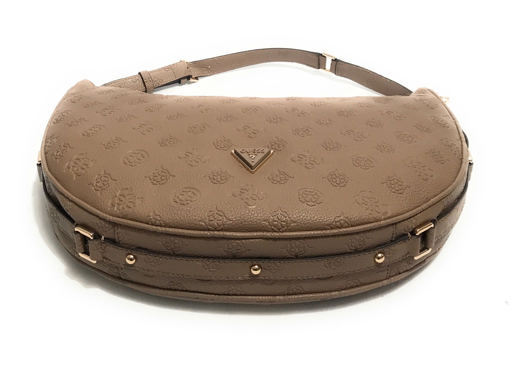 Borsa Guess a spalla Cresidia large hobo ecopelle dark taupe B25GU180 PG934903