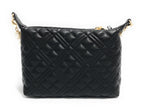 Borsa donna a mano/spalla Love Moschino trapuntata nero galv. oro B25MO101 JC4304PP0LLA0000