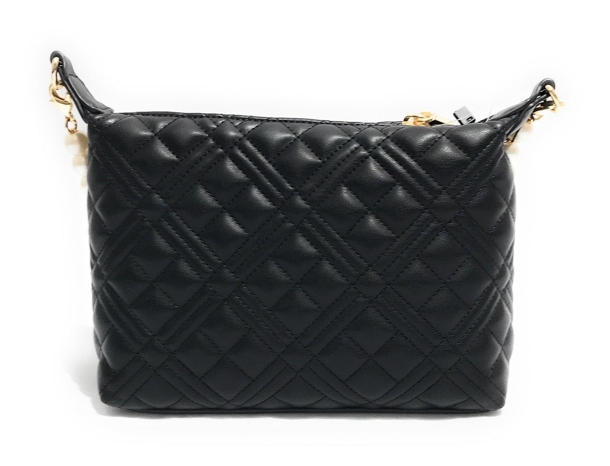 Borsa donna a mano/spalla Love Moschino trapuntata nero galv. oro B25MO101 JC4304PP0LLA0000