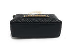 Borsa donna a mano/spalla Love Moschino trapuntata nero galv. oro B25MO101 JC4304PP0LLA0000