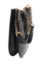 Borsa donna Love Moschino a spalla ecopelle shiny cocco nero B25MO92 JC4386PP0LKJ0000