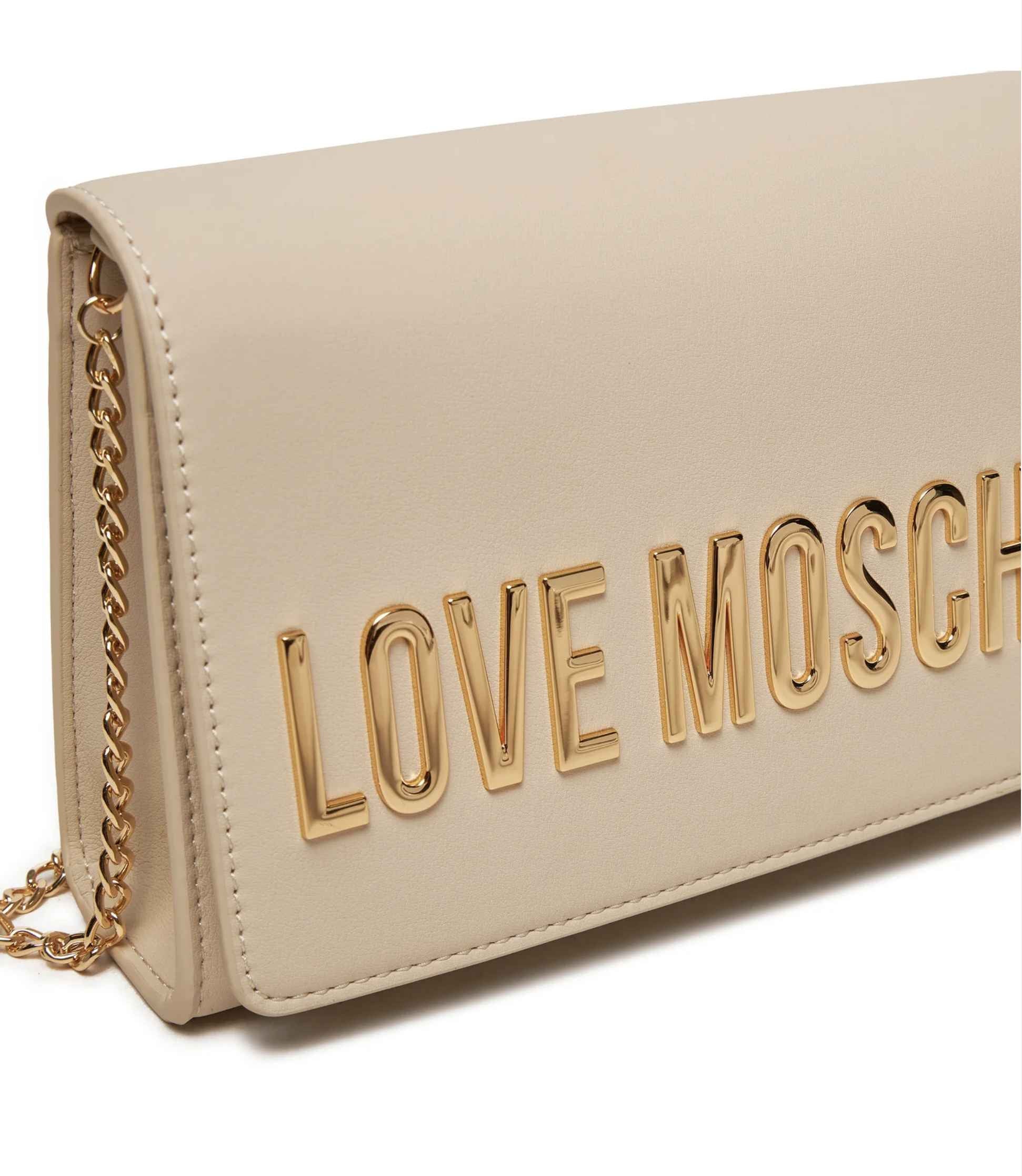 Borsa donna Love Moschino tracolla in ecopelle avorio BS25MO01 JC4103