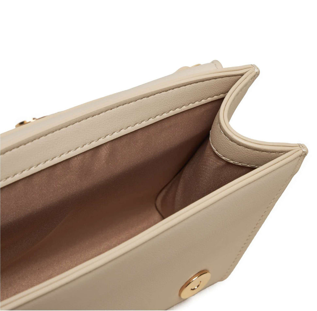 Borsa donna Love Moschino tracolla in ecopelle avorio BS25MO01 JC4103