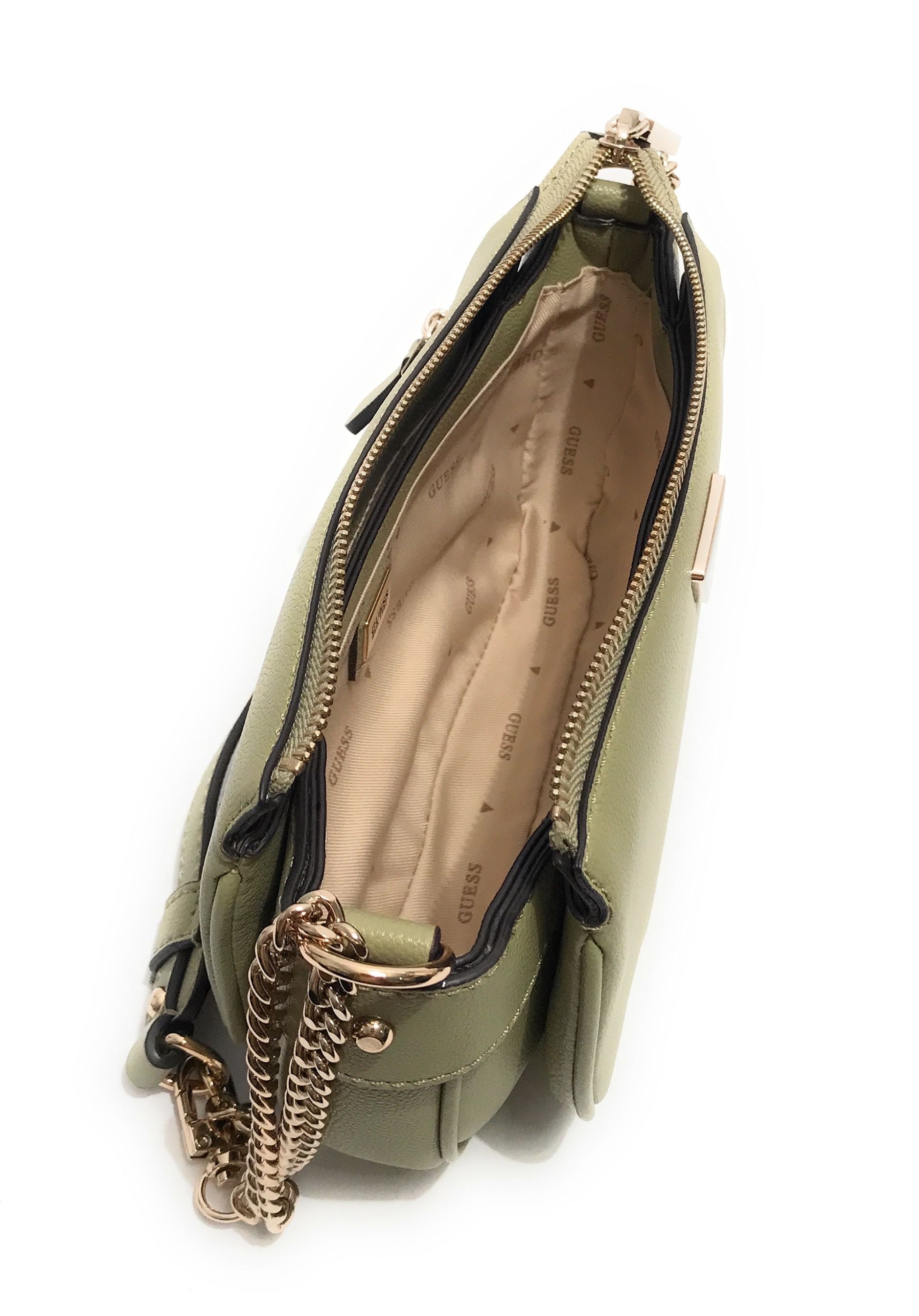 Borsa donna Guess a spalla Fedora ecopelle sage BS25GU17 BG951917