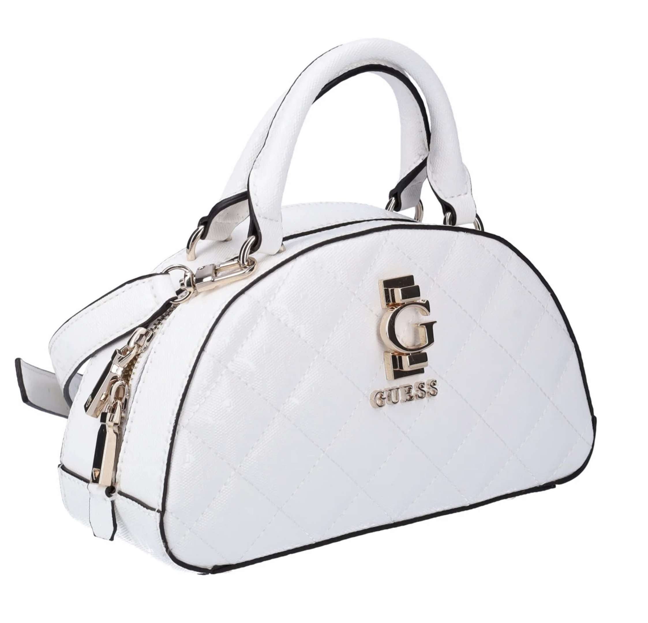Borsa donna Guess a mano/ tracolla Bessey bowler ecopelle white BS25GU34 GG952205