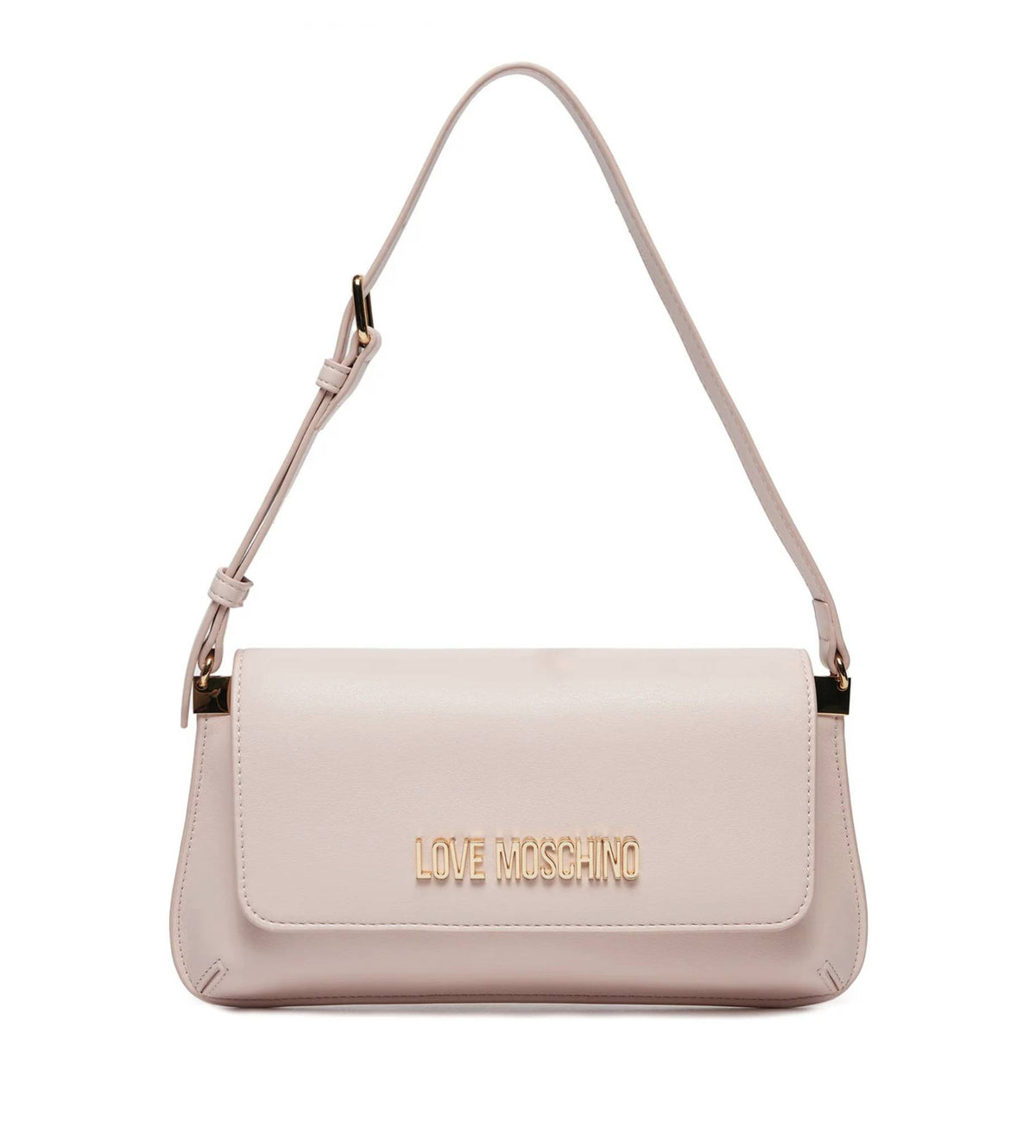 Borsa donna Love Moschino piatta a spalla in ecopelle cipria BS25MO41 JC4058PP1MLO0601
