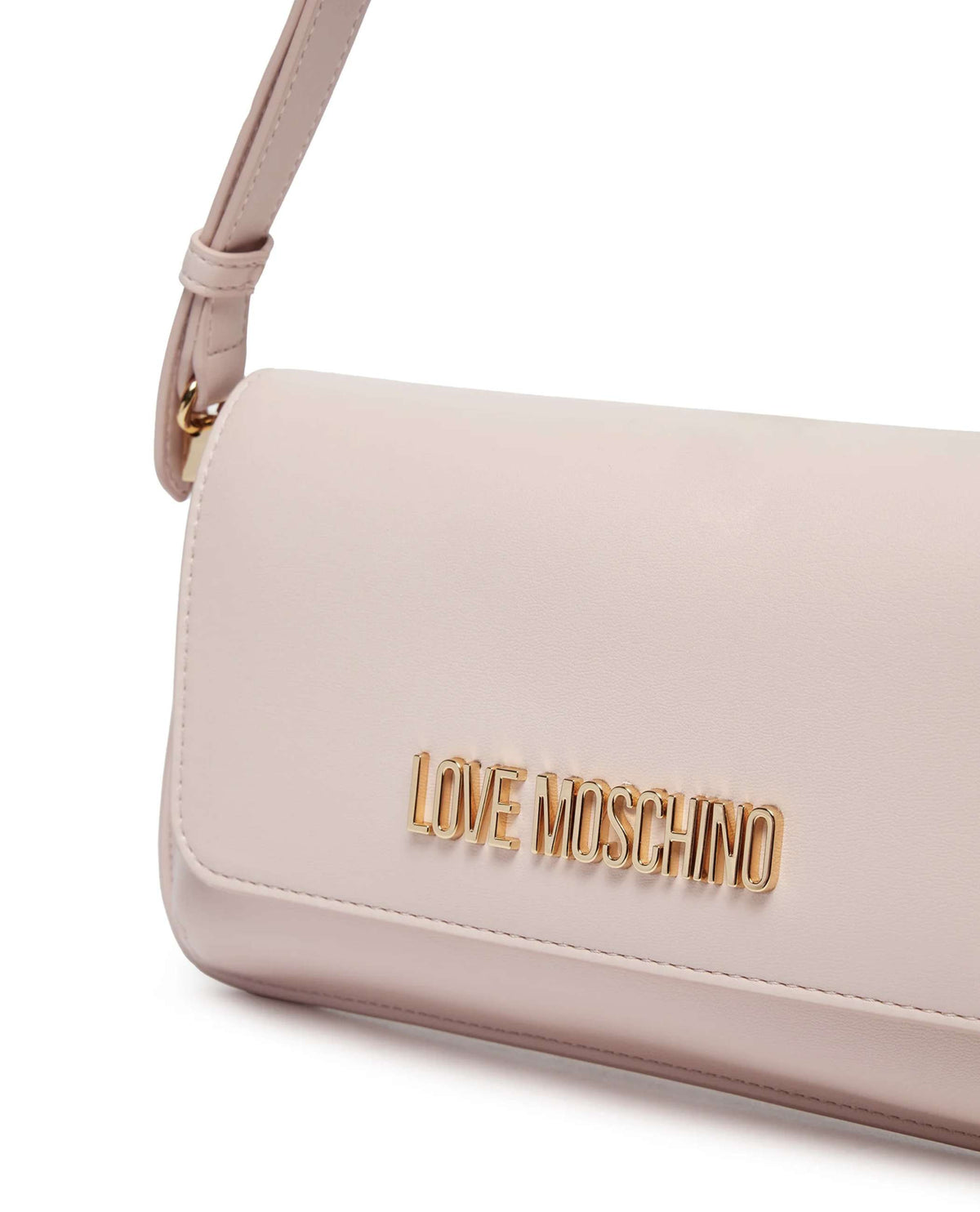 Borsa donna Love Moschino piatta a spalla in ecopelle cipria BS25MO41 JC4058PP1MLO0601