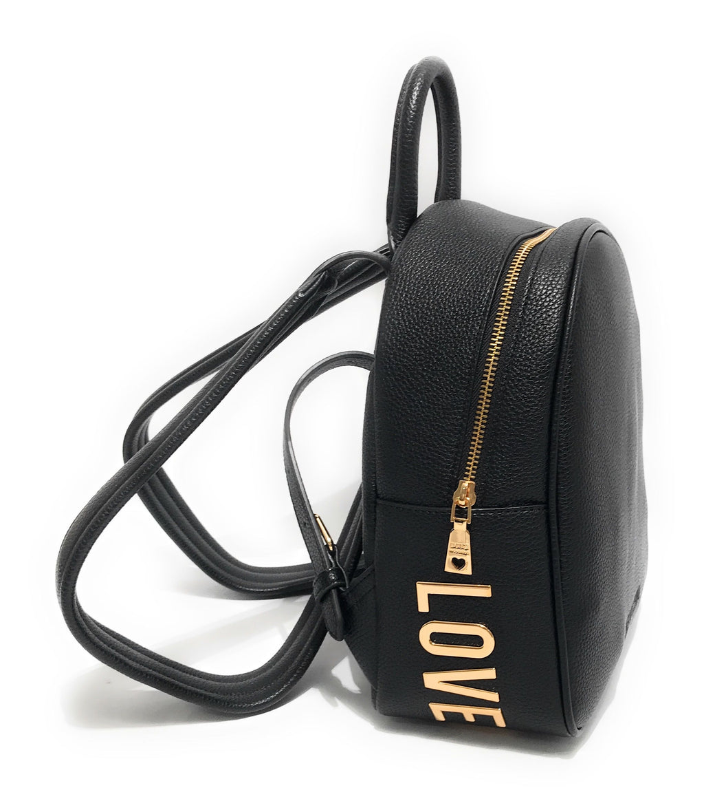 Borsa donna Love Moschino zaino ecopelle nero/oro BS25MO30 JC4030PP1MLT0000