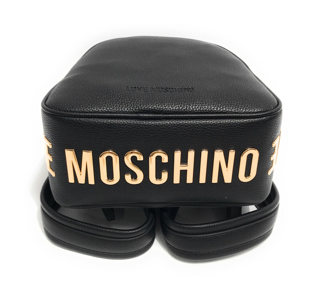 Borsa donna Love Moschino zaino ecopelle nero/oro BS25MO30 JC4030PP1MLT0000