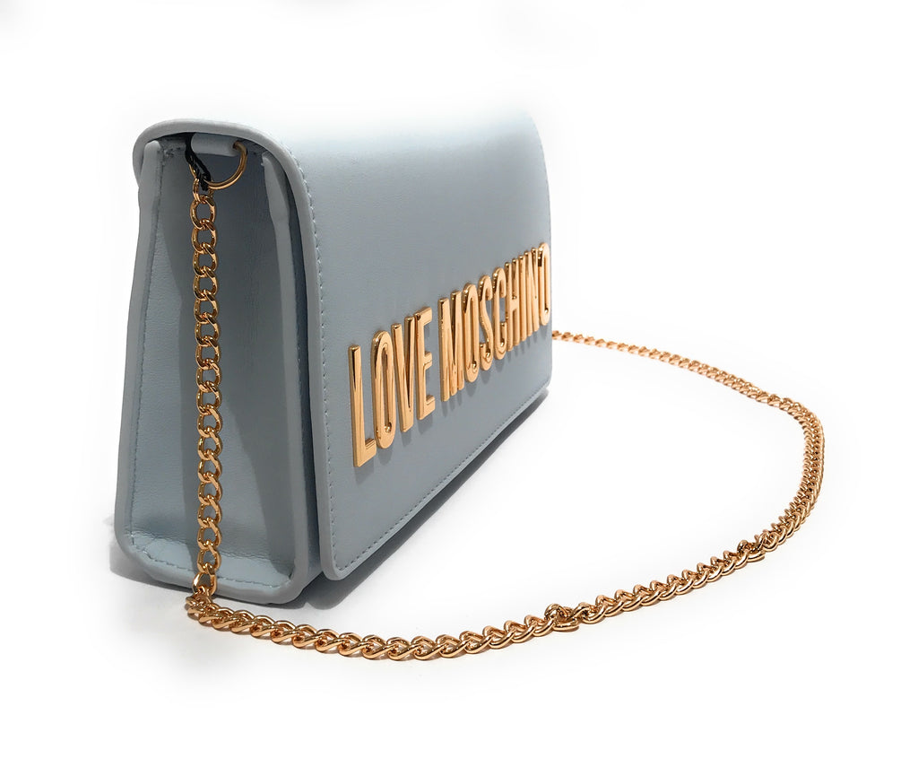 Borsa donna Love Moschino tracolla in ecopelle cielo BS25MO51 JC4103