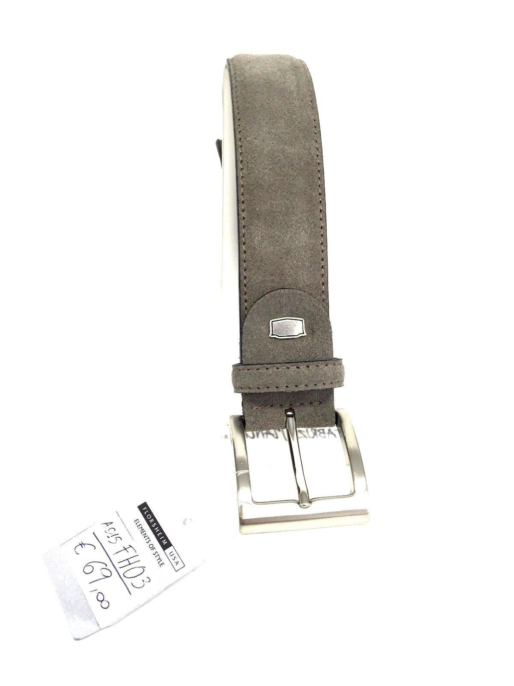 CINTA FLORSHEIM PELLE SCAMOSCIATA ELEPHANT CON FIBBIA VITE T.U AS15FH03