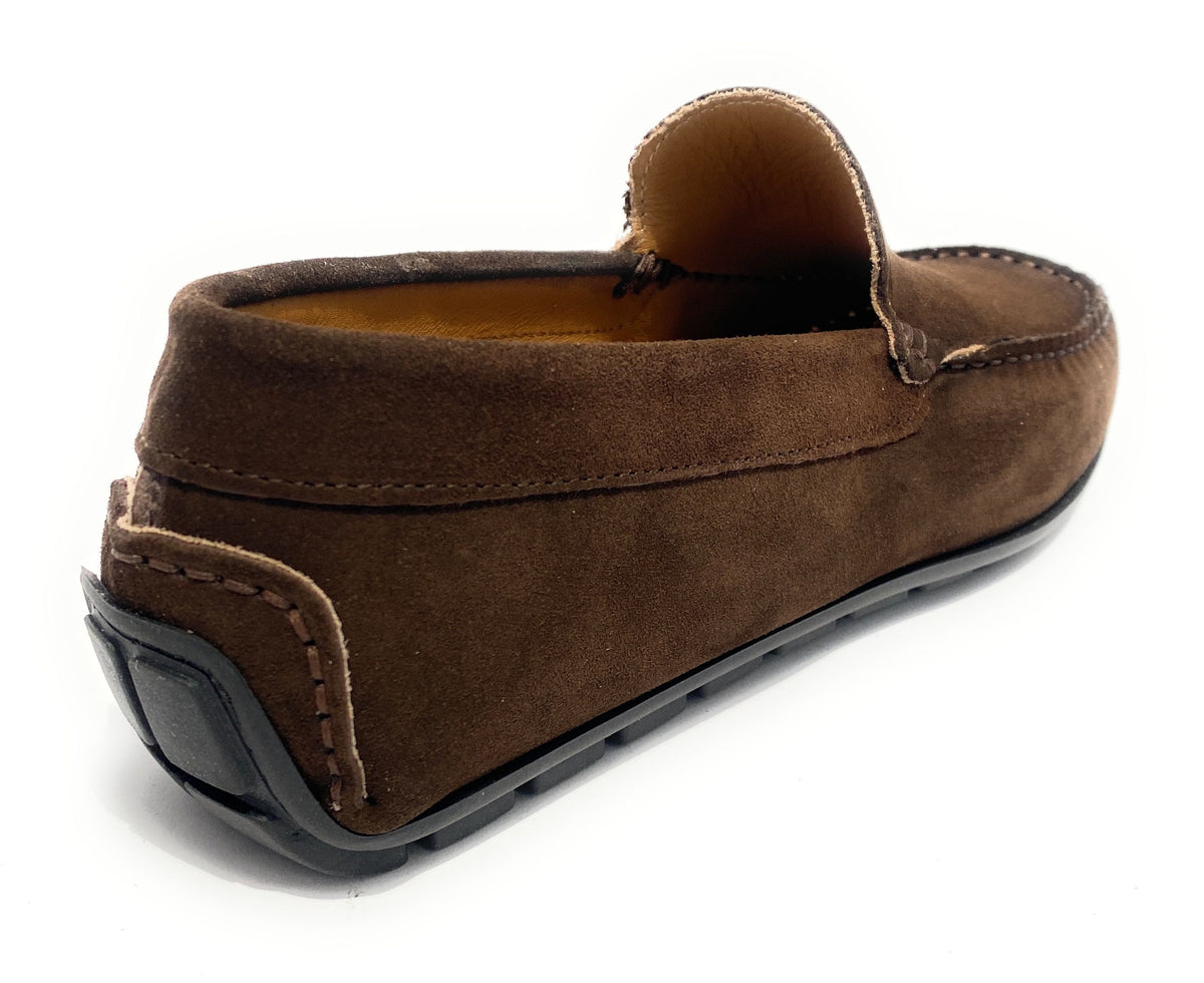 Mocassino tubolare uomo Elite in pelle scamosciata testa di moro US21EL15