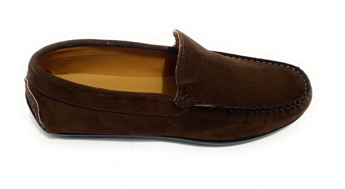 Mocassino tubolare uomo Elite in pelle scamosciata testa di moro US21EL15