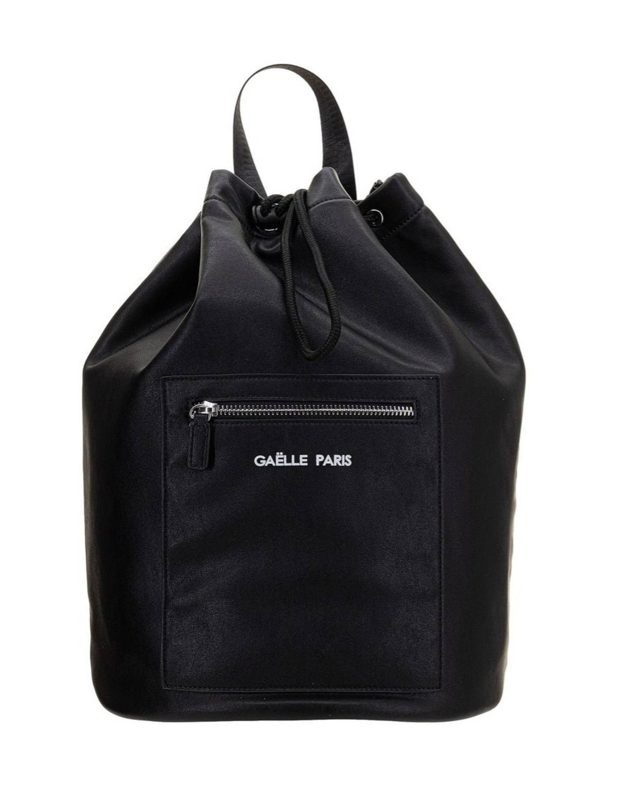 Borsa unisex Gaëlle zaino in ecopelle nero con logo B22GE35 GBUA611