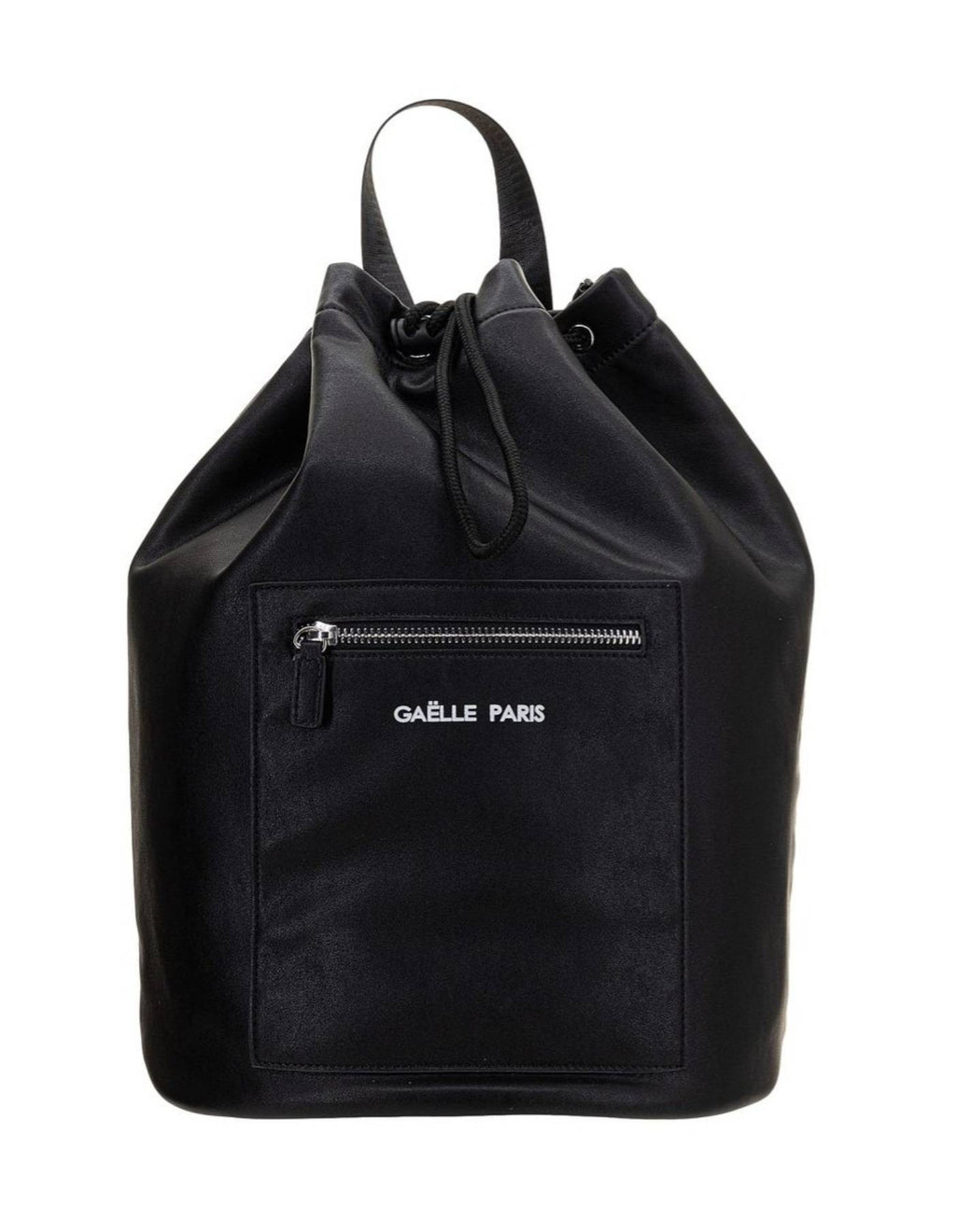 Borsa unisex Gaëlle zaino in ecopelle nero con logo B22GE35 GBUA611
