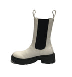 Scarpe donna Guess Stivale Chelsea boot Lori ecopelle stampa cocco white D22GU36 FL7LORPEL10