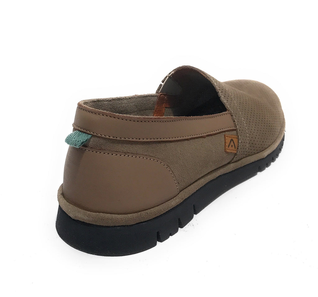 Scarpe uomo Ambitious 11162 mocassino in pelle scamosciata taupe US21AM26