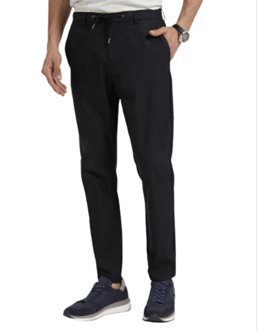 Pantaloni Guess tecnici a sigaretta nero uomo E23GU11 M2YB23WERJ0