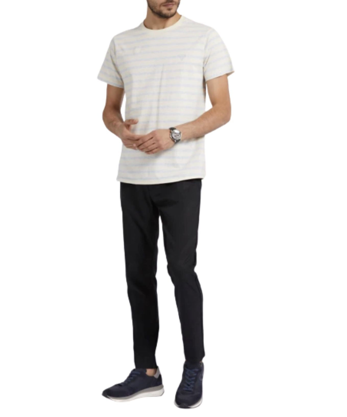 Pantaloni Guess tecnici a sigaretta nero uomo E23GU11 M2YB23WERJ0
