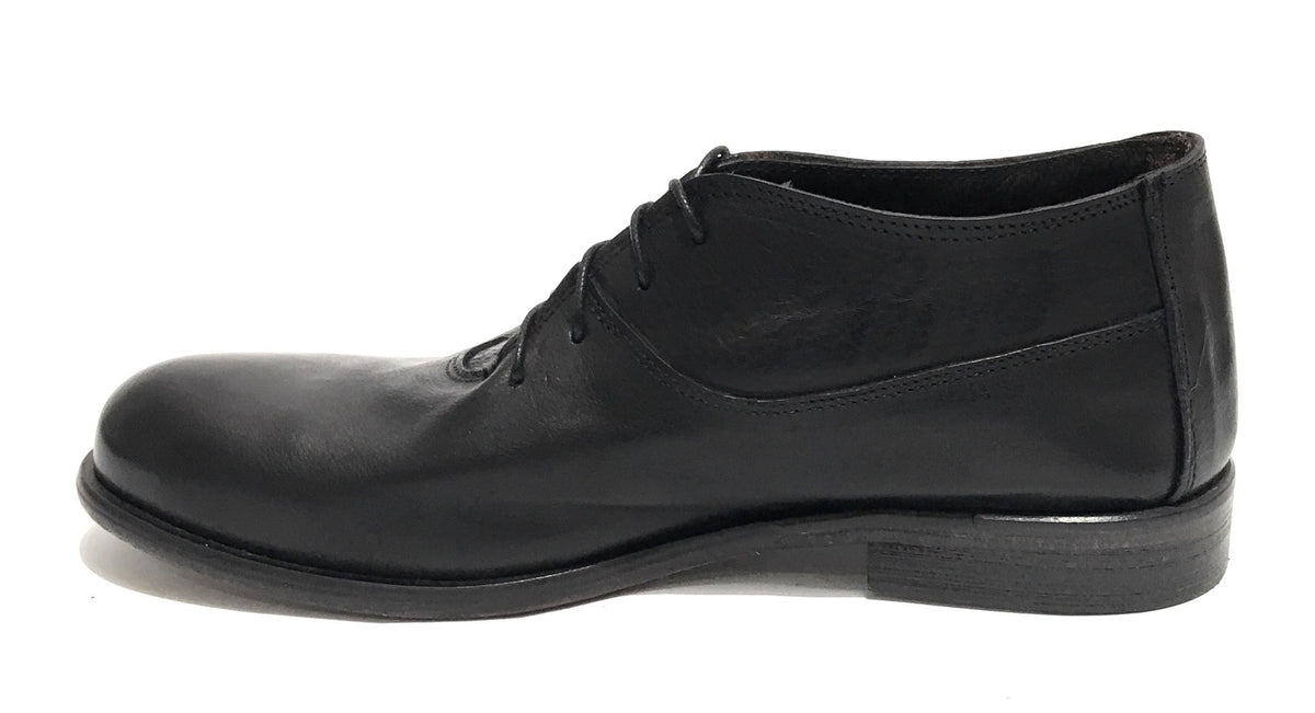Scarpe Ton Goût francesina in pelle cimone colore nero uomo US19TG07