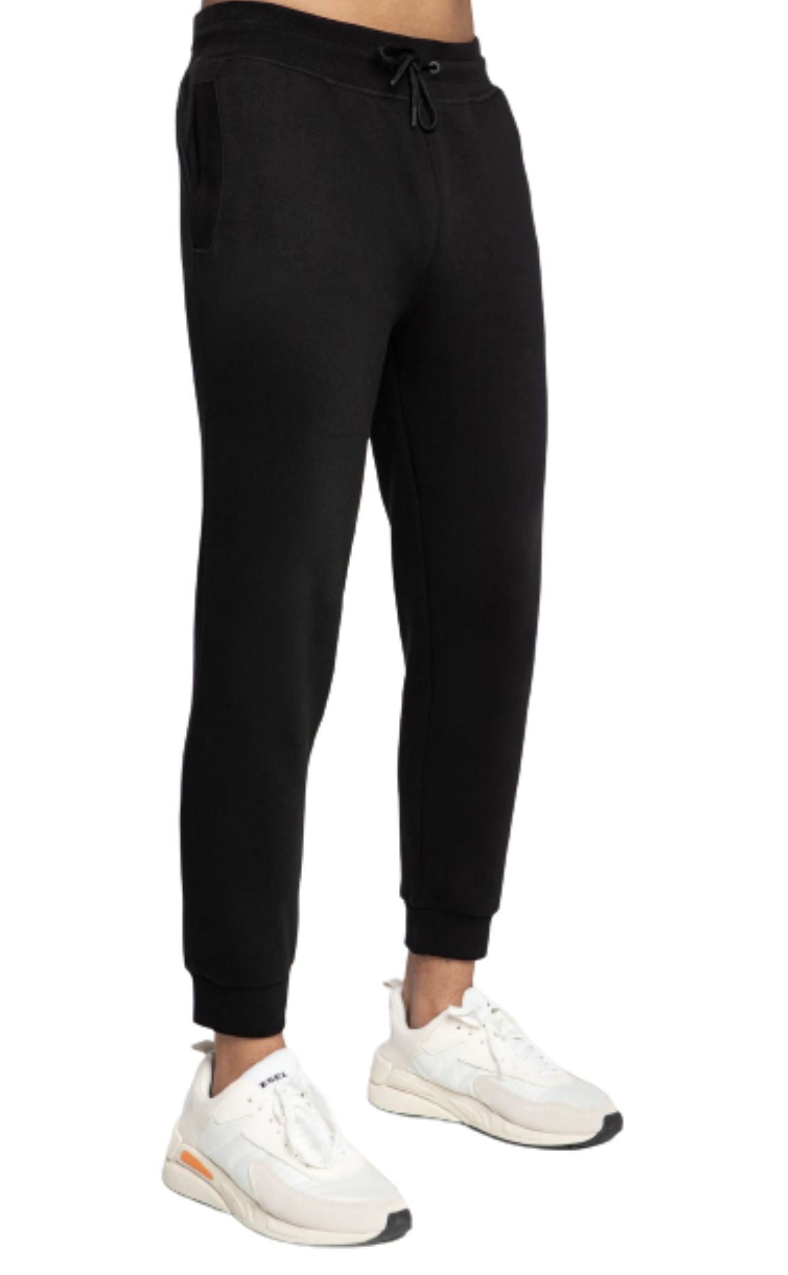 Pantalone uomo Guess Aldwin in cotone nero E22GU66 U1YA04K9V31