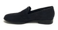 MOCASSINO UOMO ANTICA CUOIERIA MOD. AMALFI PELLE SCAMOSCIATA COL. BLU US19AC04