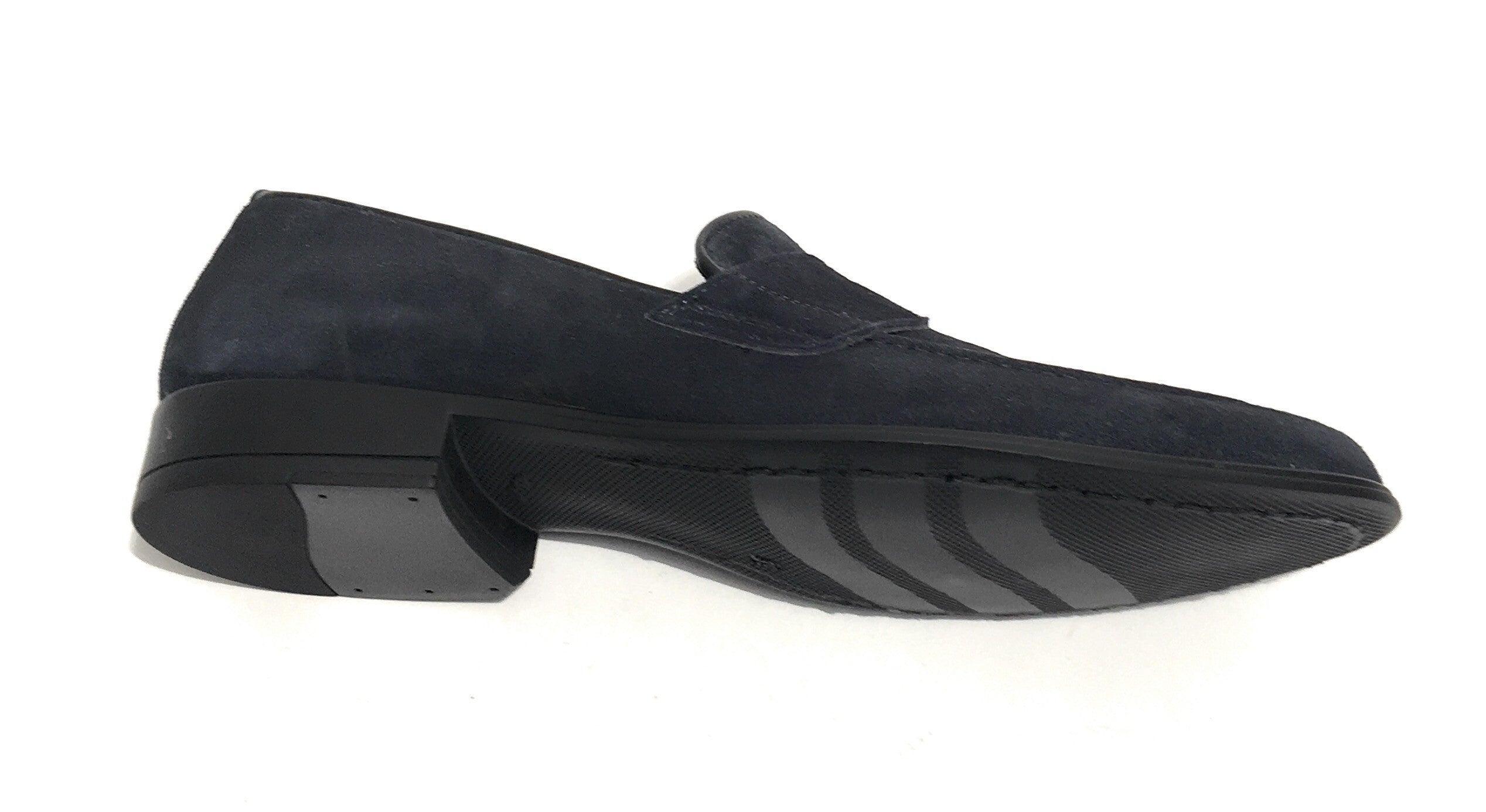 MOCASSINO UOMO ANTICA CUOIERIA MOD. AMALFI PELLE SCAMOSCIATA COL. BLU US19AC04