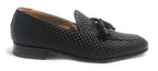 SCARPE UOMO BEN.TER MOCASSINO IN PELLE INTRECCIATA A MANO COL. NERO US19BT02
