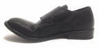 SCARPE UOMO ERNESTO DOLANI DOPPIA FIBBA PELLE NERO E TEJUS ARTIGIANALE US17ED05