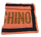 FOULARD MOSCHINO SCIARPA SETA ROSA STAMPA LOGO TEDDY DONNA  F19MO20